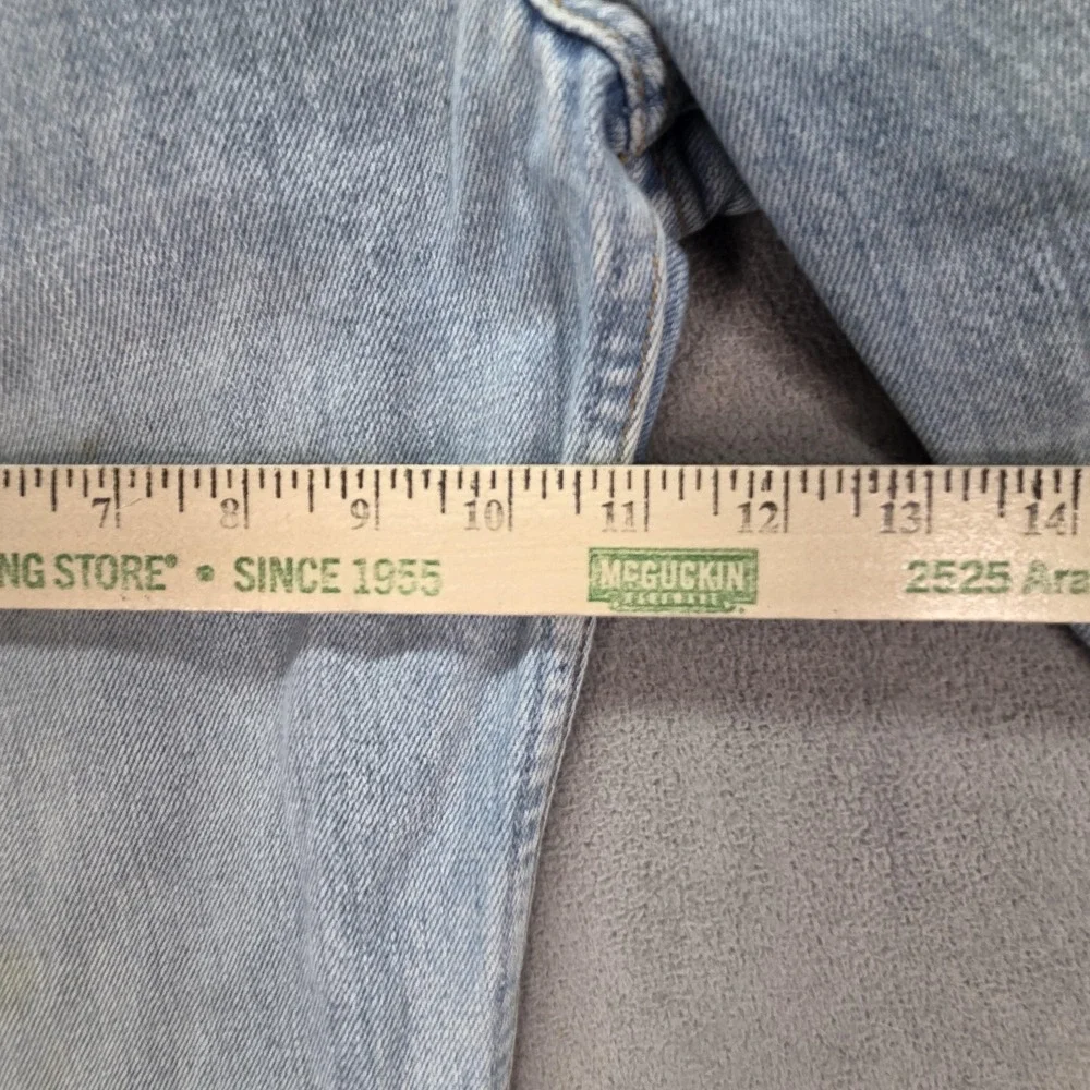 VTG Levis 501 Jeans Mens Light Wash Blue Straight Button Fly Fits 30x29
